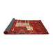 Sideview of Traditional Red Animal Rug, tr630