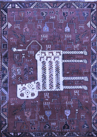 Animal Blue Traditional Rug, tr630blu