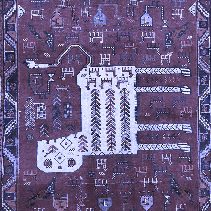 Animal Blue Traditional Rug, tr630blu