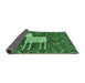 Sideview of Animal Emerald Green Traditional Rug, tr630emgrn