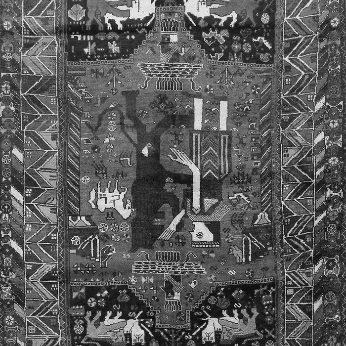 Animal Gray Traditional Rug, tr631gry