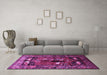 Machine Washable Animal Purple Traditional Area Rugs in a Living Room, wshtr631pur
