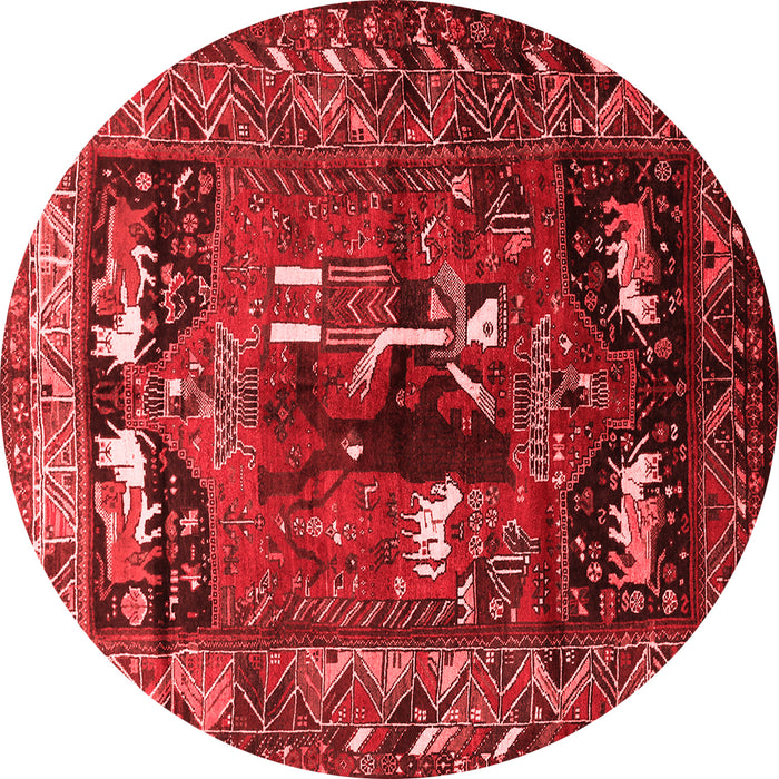 Animal Red Traditional Rug, tr631red