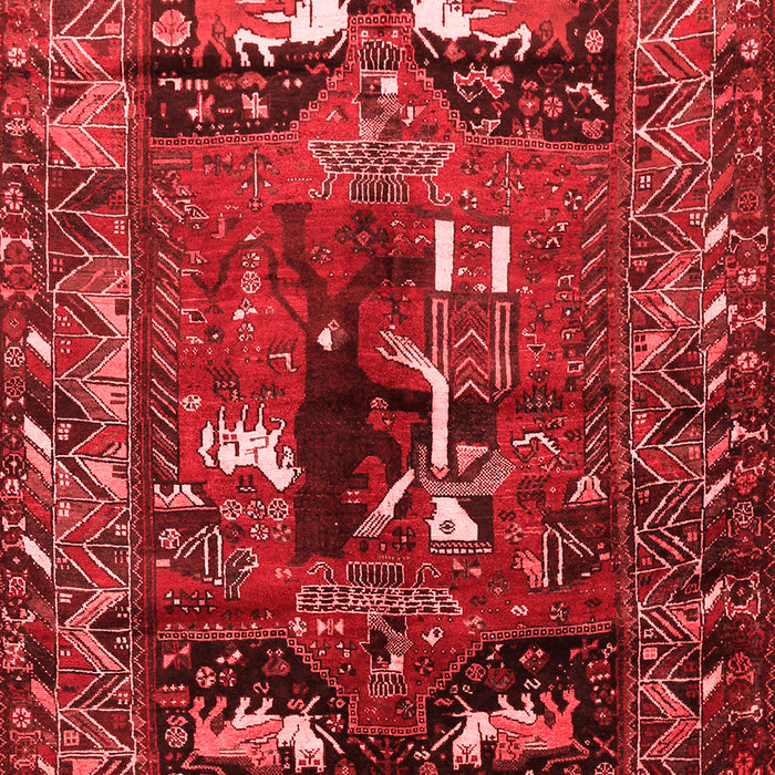 Animal Red Traditional Area Rugs