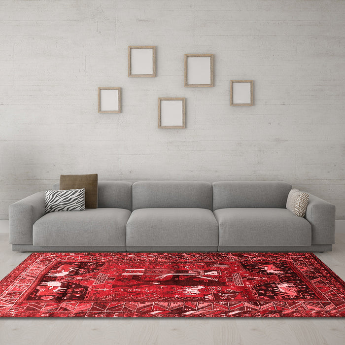 Traditional Red Washable Rugs