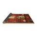 Sideview of Traditional Red Animal Rug, tr632