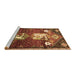 Sideview of Machine Washable Animal Brown Traditional Rug, wshtr632brn