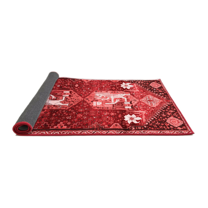 Animal Red Traditional Area Rugs