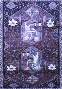 Animal Blue Traditional Rug, tr632blu