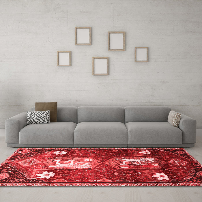 Traditional Red Washable Rugs