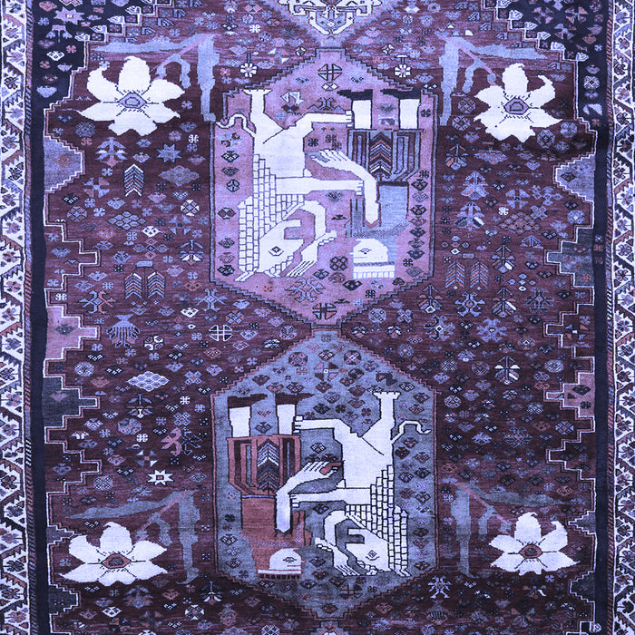Animal Blue Traditional Rug, tr632blu