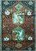 Animal Light Blue Traditional Rug, tr632lblu