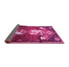 Sideview of Animal Pink Traditional Rug, tr632pnk