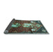 Sideview of Animal Light Blue Traditional Rug, tr632lblu