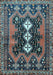 Machine Washable Persian Light Blue Traditional Rug, wshtr633lblu