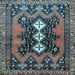 Square Persian Light Blue Traditional Rug, tr633lblu