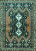 Machine Washable Persian Turquoise Traditional Area Rugs, wshtr633turq