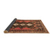 Sideview of Persian Brown Traditional Rug, tr633brn