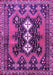 Machine Washable Persian Purple Traditional Area Rugs, wshtr633pur