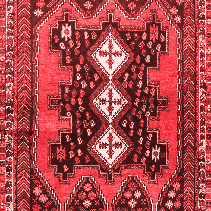 Machine Washable Persian Red Traditional Rug, wshtr633red