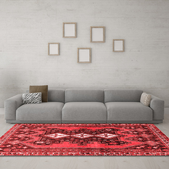 Traditional Red Washable Rugs