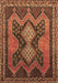 Machine Washable Persian Brown Traditional Rug, wshtr634brn