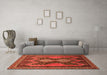 Machine Washable Persian Orange Traditional Area Rugs in a Living Room, wshtr634org