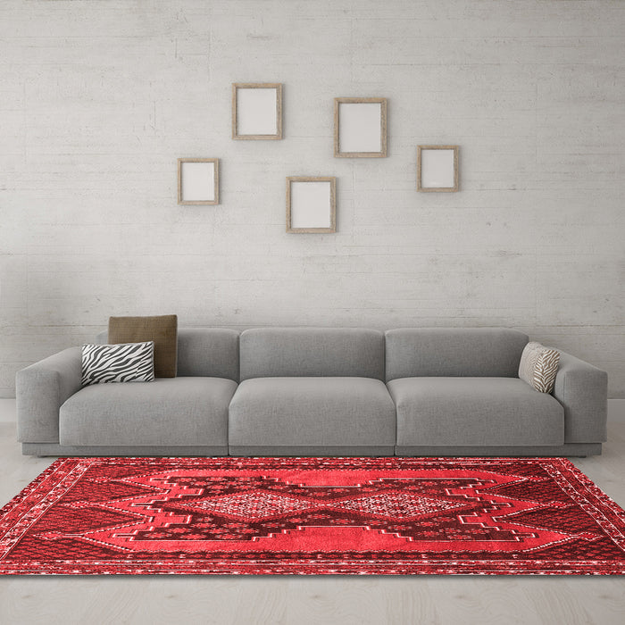 Traditional Red Washable Rugs