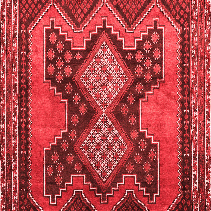 Machine Washable Persian Red Traditional Rug, wshtr634red