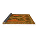 Sideview of Persian Yellow Traditional Rug, tr634yw