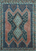 Machine Washable Persian Light Blue Traditional Rug, wshtr634lblu