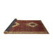 Sideview of Traditional Bronze Brown Persian Rug, tr635