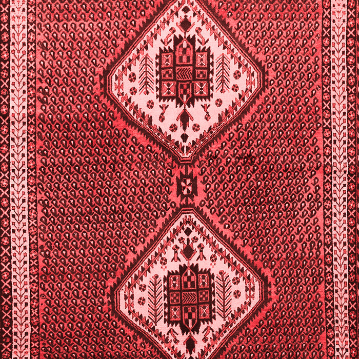 Machine Washable Persian Red Traditional Rug, wshtr635red