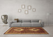 Machine Washable Persian Brown Traditional Rug in a Living Room,, wshtr635brn