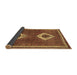 Sideview of Persian Brown Traditional Rug, tr635brn
