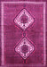 Machine Washable Persian Pink Traditional Rug, wshtr635pnk