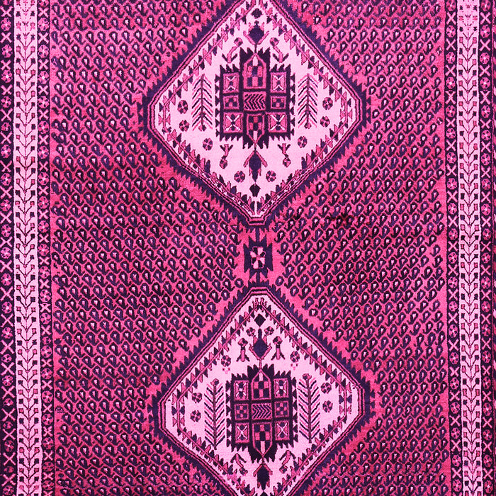 Machine Washable Persian Pink Traditional Rug, wshtr635pnk