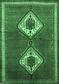 Persian Emerald Green Traditional Rug, tr635emgrn