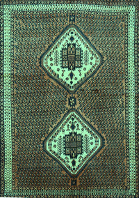 Persian Turquoise Traditional Rug, tr635turq