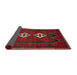 Sideview of Traditional Red Persian Rug, tr636