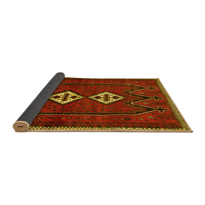 Sideview of Persian Yellow Traditional Rug, tr636yw