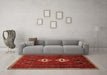 Machine Washable Persian Orange Traditional Area Rugs in a Living Room, wshtr636org