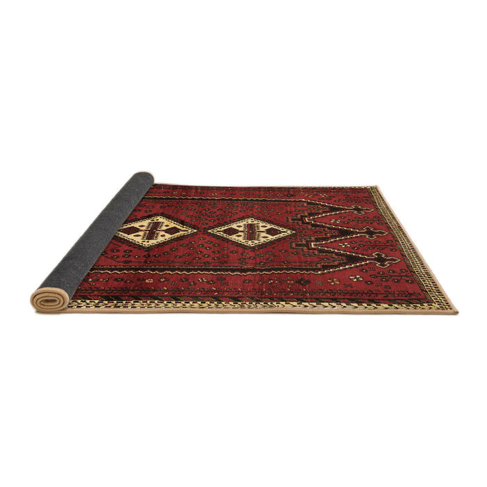 Sideview of Persian Brown Traditional Rug, tr636brn