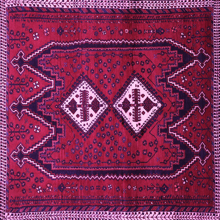 Square Persian Pink Traditional Rug, tr636pnk