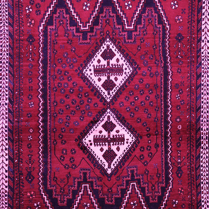 Machine Washable Persian Pink Traditional Rug, wshtr636pnk