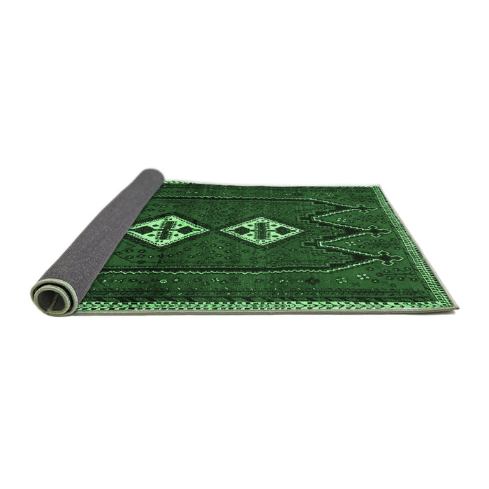 Sideview of Persian Emerald Green Traditional Rug, tr636emgrn