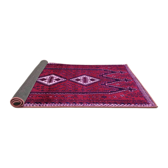 Sideview of Persian Pink Traditional Rug, tr636pnk