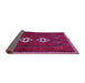 Sideview of Persian Pink Traditional Rug, tr636pnk