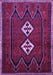 Machine Washable Persian Purple Traditional Area Rugs, wshtr636pur