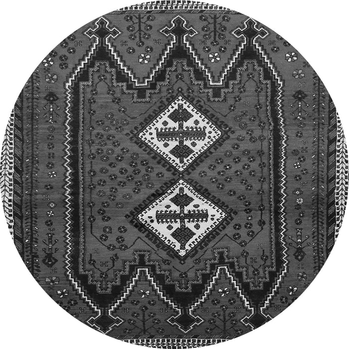 Square Persian Gray Traditional Rug, tr636gry